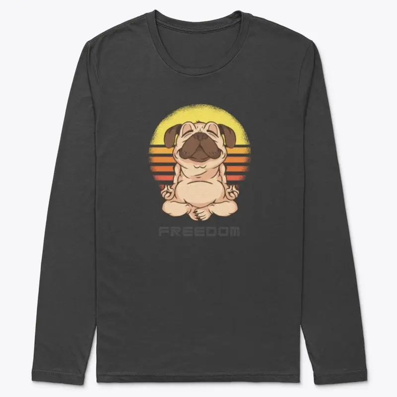 The Freedom Pug Premium Long Sleeve