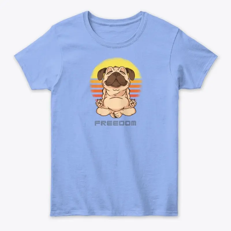 The Freedom Pug Women's Tee